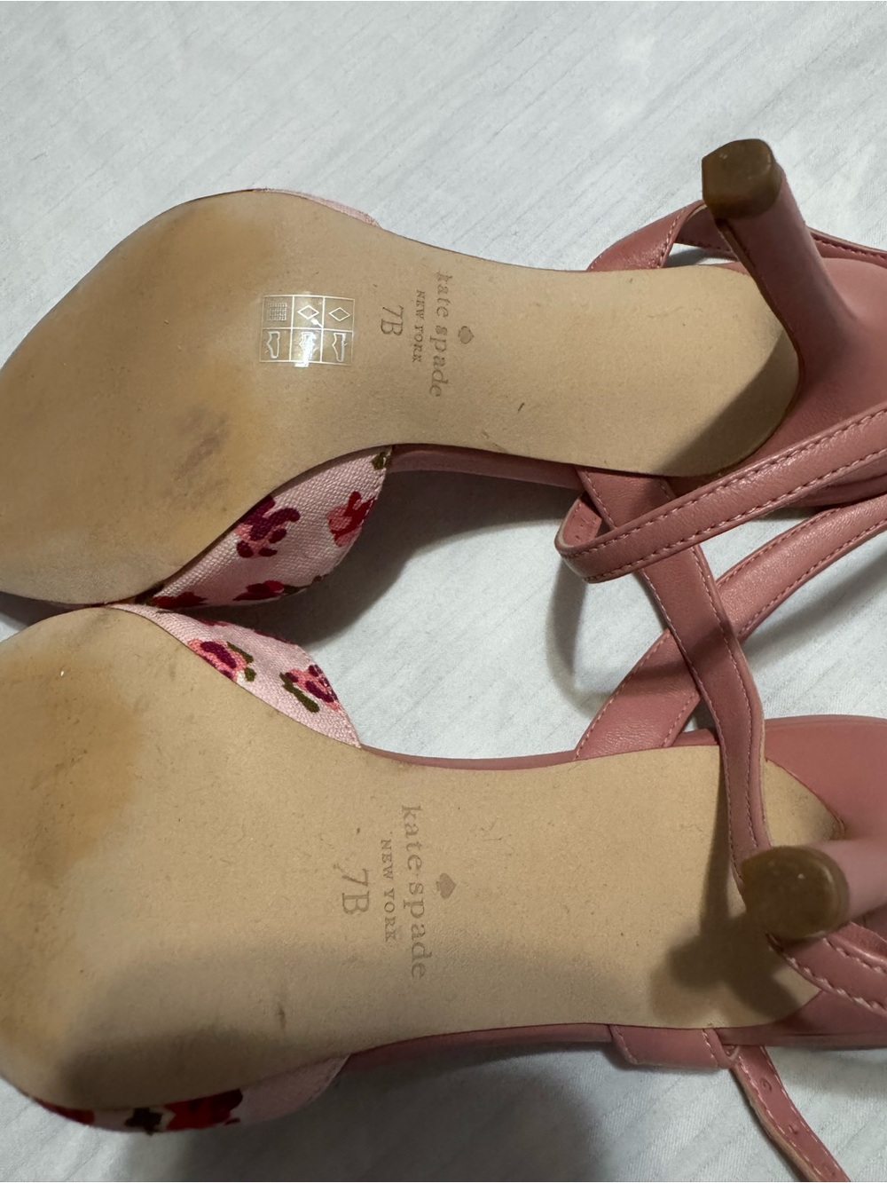 kate spade Pink Floral Pointed Toe Slingback Flats - Picture 5 of 7